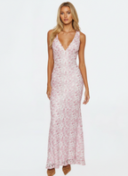Elara | Women's Wedding Guest Dress With V Neck And Twisted Waist Detail