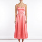 Elina | Women’s Formal Midi Dress With Spaghetti Straps And Square Neckline | Elegant Maxi