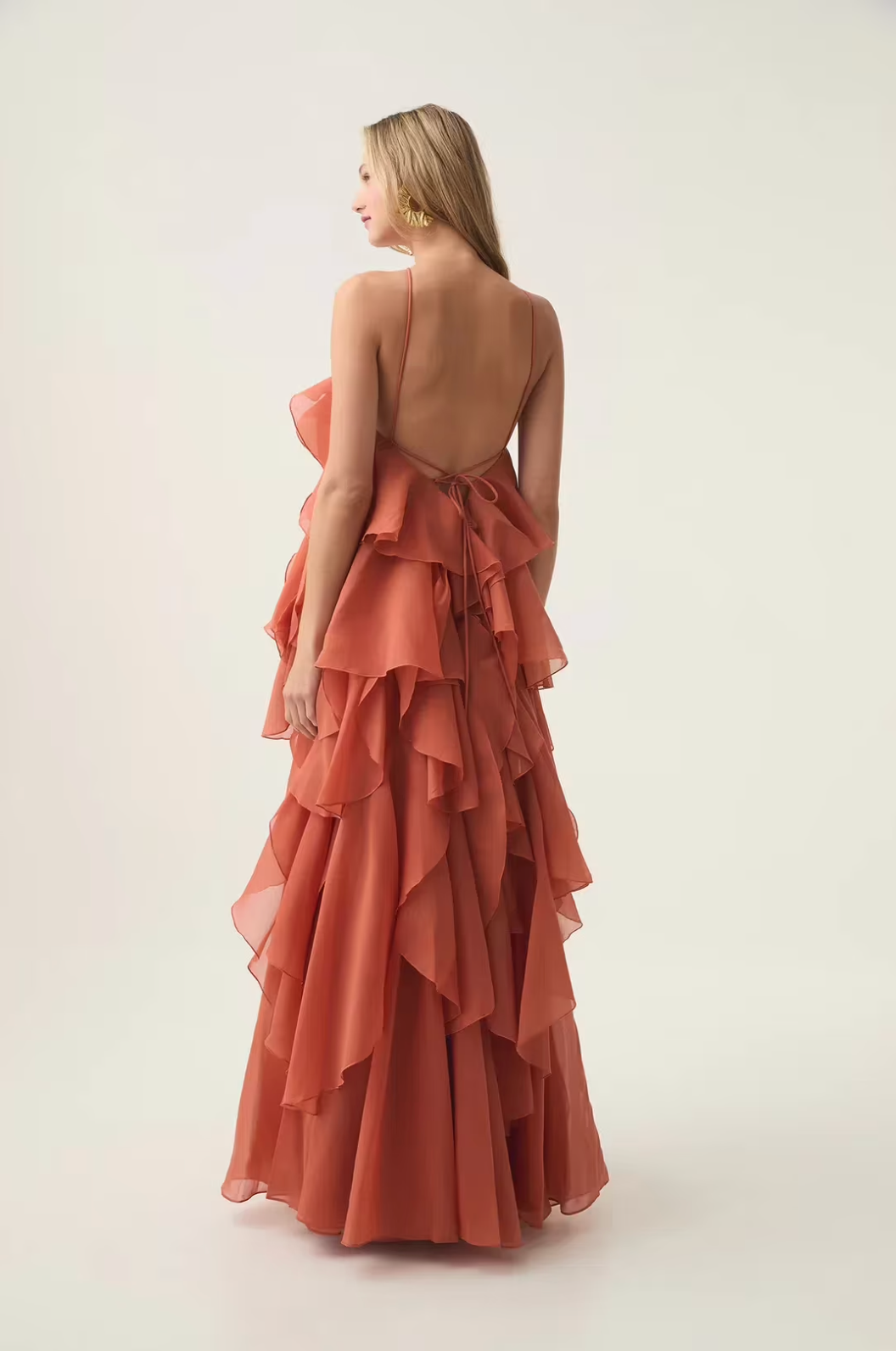 Elira | Women's Wedding Guest Dress With Strapless Bodice And Tiered Ruffles