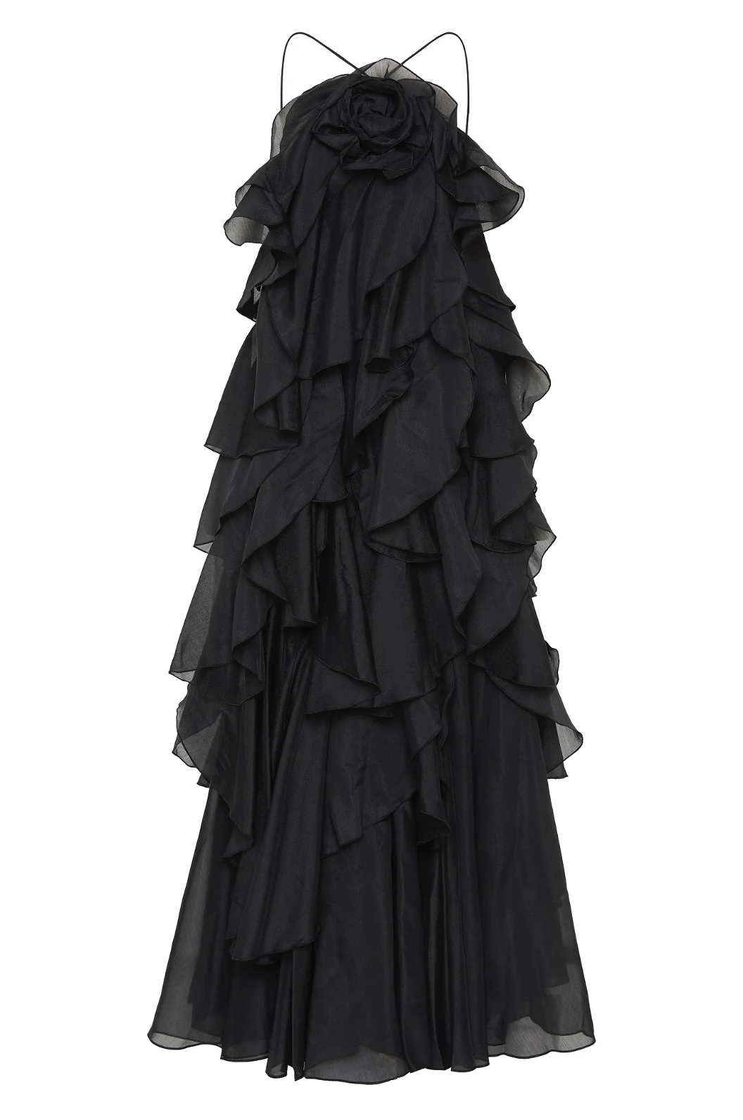 Elira | Women's Wedding Guest Dress With Strapless Bodice And Tiered Ruffles