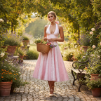 Elowen | Women's Wedding Maxi Guest Dress With Pleated Skirt And Plunging V Neck