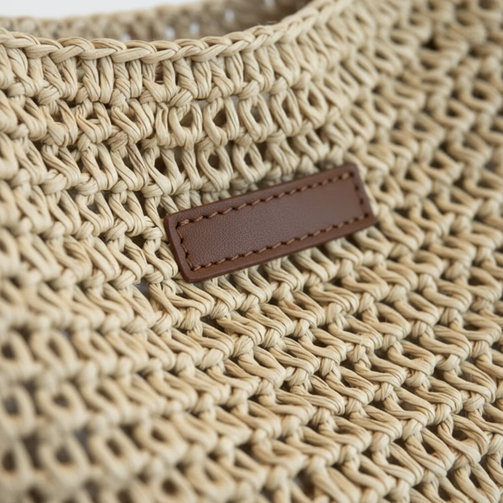 Emma | Women's Beach Bag With Woven Texture And Crossbody Strap | Casual