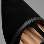 Emma | Women's Black Heels With Strappy Design And Pointed Toe | Elegant