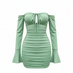 Emma | Women's Bodycon Mini Dress With Ruched Detail And Off-Shoulder Neckline | Chic