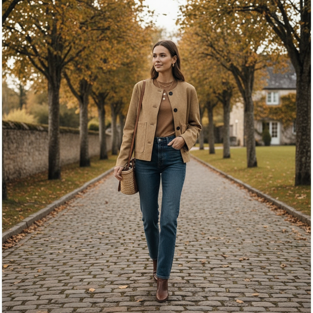 Emma | Women's Bomber Jacket With Front Buttons And Patch Pockets | Minimalist