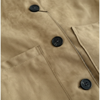 Emma | Women's Bomber Jacket With Front Buttons And Patch Pockets | Minimalist
