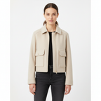 Emma | Women's Bomber Jacket With Zip Closure And Front Pockets | Casual