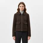 Emma | Women's Bomber Jacket With Zip Closure And Front Pockets | Casual