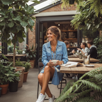 Emma | Women's Denim Dress With Long Sleeves And Button Closure | Casual