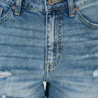 Emma | Women's Denim Shorts With Distressed Detail And Frayed Hem | Casual