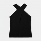 Emma | Women's Halter Top With Cross Neckline And Sleeveless Design | Minimalist
