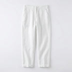 Emma | Women’s Linen Trousers With Straight Leg Silhouette And Side Pockets | Relaxed