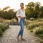 Emma | Women's Loafers With Gold Hardware And Stitch Detail | Casual