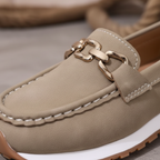 Emma | Women's Loafers With Gold Hardware And Stitch Detail | Casual