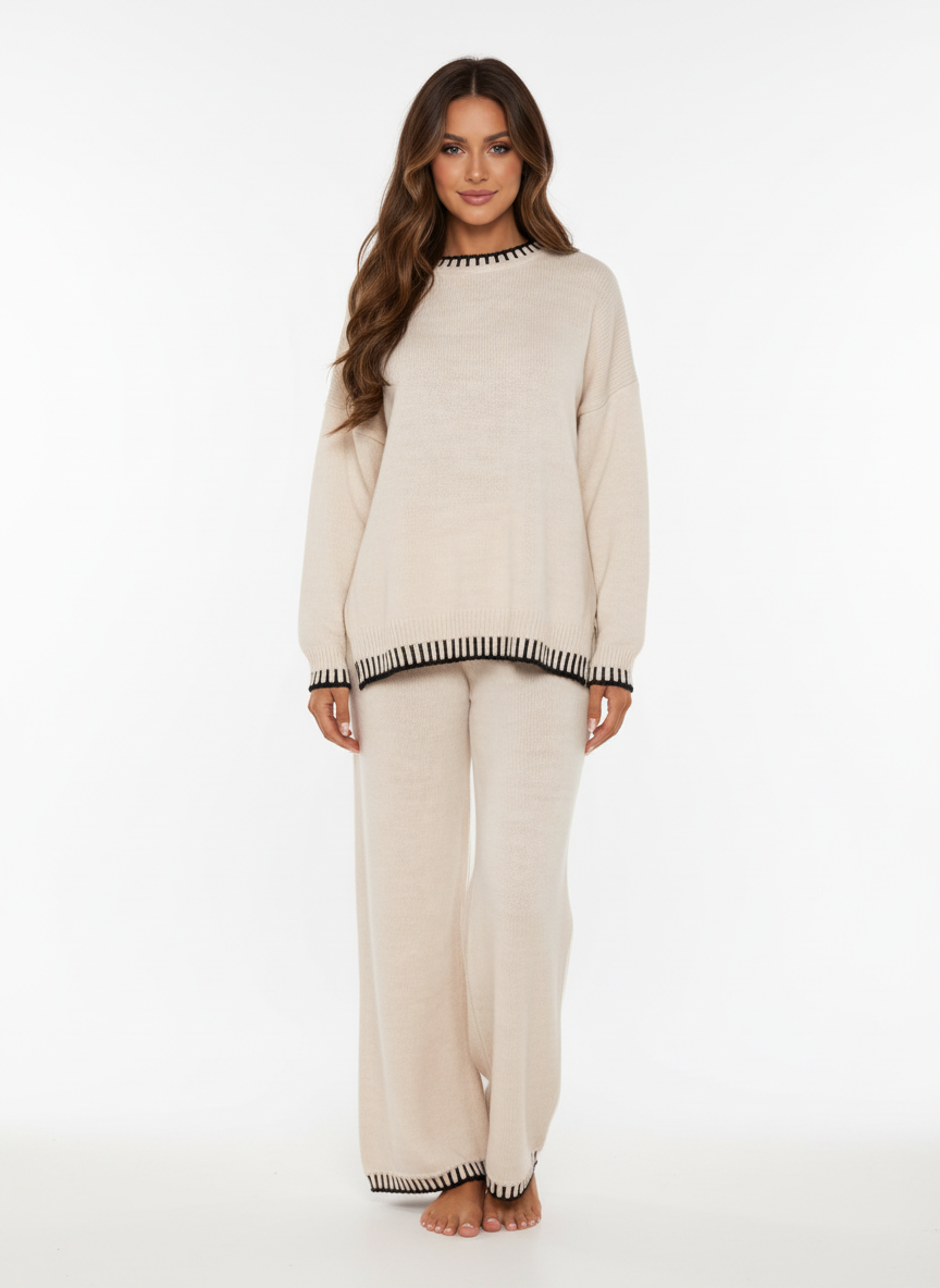 Emma | Women's Loungewear Set With Long Sleeves And Flared Pants | Casual