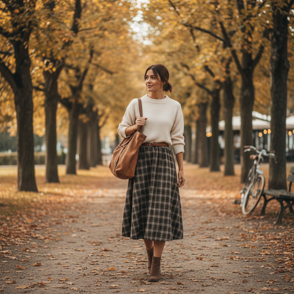 Emma | Women's Maxi Skirt With Pleated Design And Elastic Waist | Classic