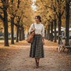 Emma | Women's Maxi Skirt With Pleated Design And Elastic Waist | Classic