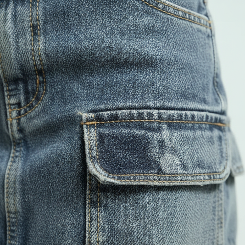Emma | Women's Mini Skirt With Cargo Pockets And Washed Finish | Streetwear
