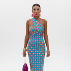 Emma | Women's One Shoulder Dress With Asymmetric Neckline | Elegant