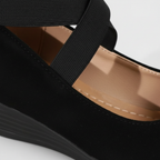Emma | Women's Orthopedic Shoes With Elastic Straps And Slip On Design | Casual