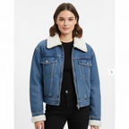 Emma | Women's Sherpa Jacket With Zip Closure And Chest Pockets | Casual