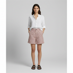 Emma | Women's Shorts With Pleated Front And Button Closure | Casual