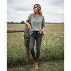 Emma | Women's Top With Short Sleeves And Relaxed Fit | Casual