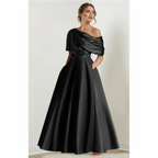 Emma | Women's Wedding Guest Dress With Asymmetric Neckline And Draped Detail | Elegant