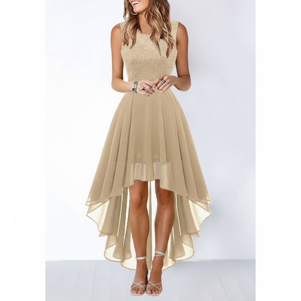 Emma | Women's Wedding Guest Dress With Sleeveless Design And Pleated Skirt | Elegant