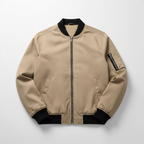 Ethan | Men's Bomber Jacket With Zip Closure And Sleeve Pocket | Casual