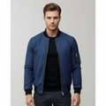 Ethan | Men's Bomber Jacket With Zip Closure And Sleeve Pocket | Casual
