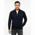 Ethan | Men's Bomber Jacket With Zip Closure And Textured Pattern | Casual