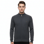 Ethan | Men's Bomber Jacket With Zip Closure And Textured Pattern | Casual