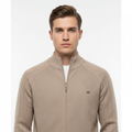 Ethan | Men's Bomber Jacket With Zip Closure And Textured Pattern | Casual