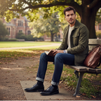 Ethan | Men's Classic Lace Up With Sleek Panel Design And Lace Closure | Formal
