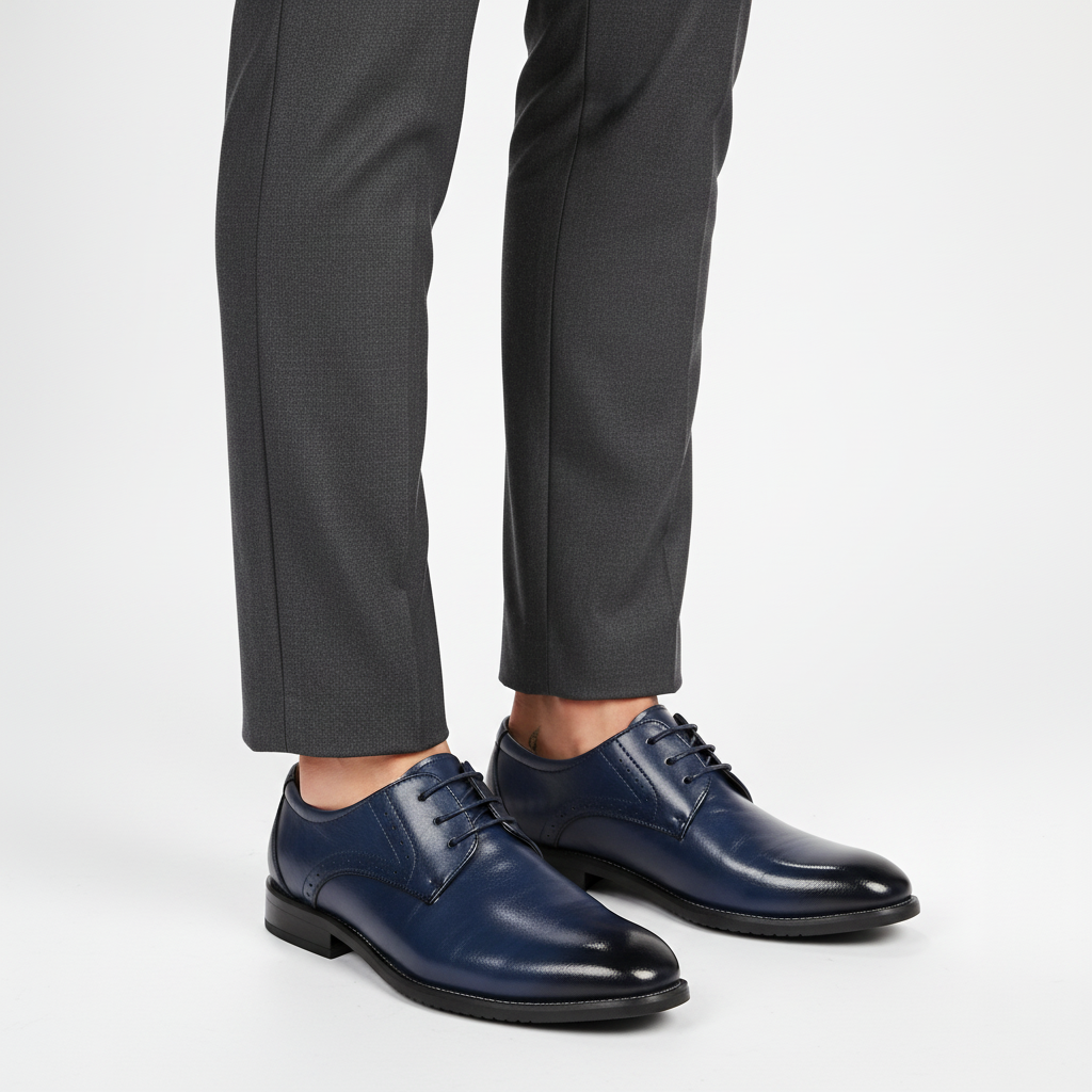 Ethan | Men's Classic Lace Up With Sleek Panel Design And Lace Closure | Formal