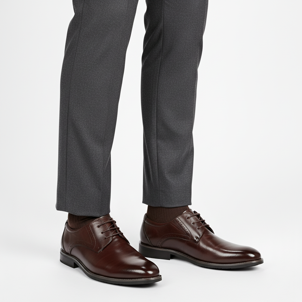 Ethan | Men's Classic Lace Up With Sleek Panel Design And Lace Closure | Formal