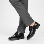 Ethan | Men's Classic Lace Up With Sleek Panel Design And Lace Closure | Formal