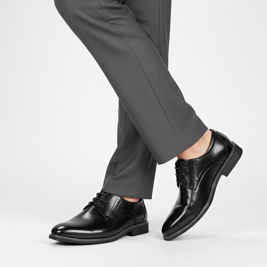 Ethan | Men's Classic Lace Up With Sleek Panel Design And Lace Closure | Formal