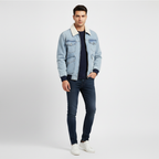 Ethan | Men's Denim Jacket With Zip Closure And Front Pockets | Casual