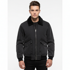Ethan | Men's Denim Jacket With Zip Closure And Front Pockets | Casual
