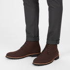 Ethan | Men's Lace-Up Boots With Ankle Height And Lug Sole | Casual