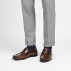 Ethan | Men's Loafer With Slip On Design And Sleek Panel Detail | Formal