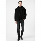 Ethan | Men's Sherpa Jacket With Button Front And Side Pockets | Casual