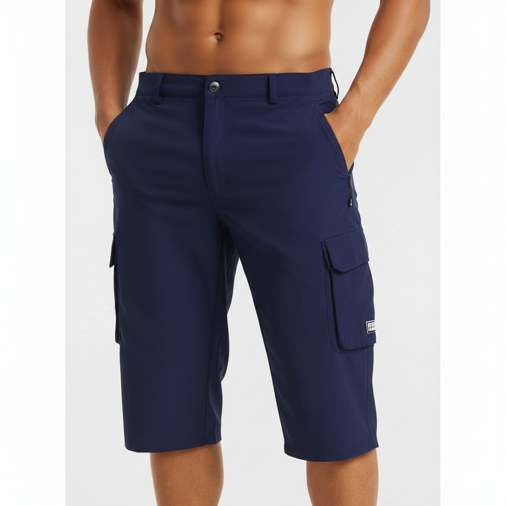 Ethan | Men's Shorts With Cargo Pockets And Zip Closure | Casual