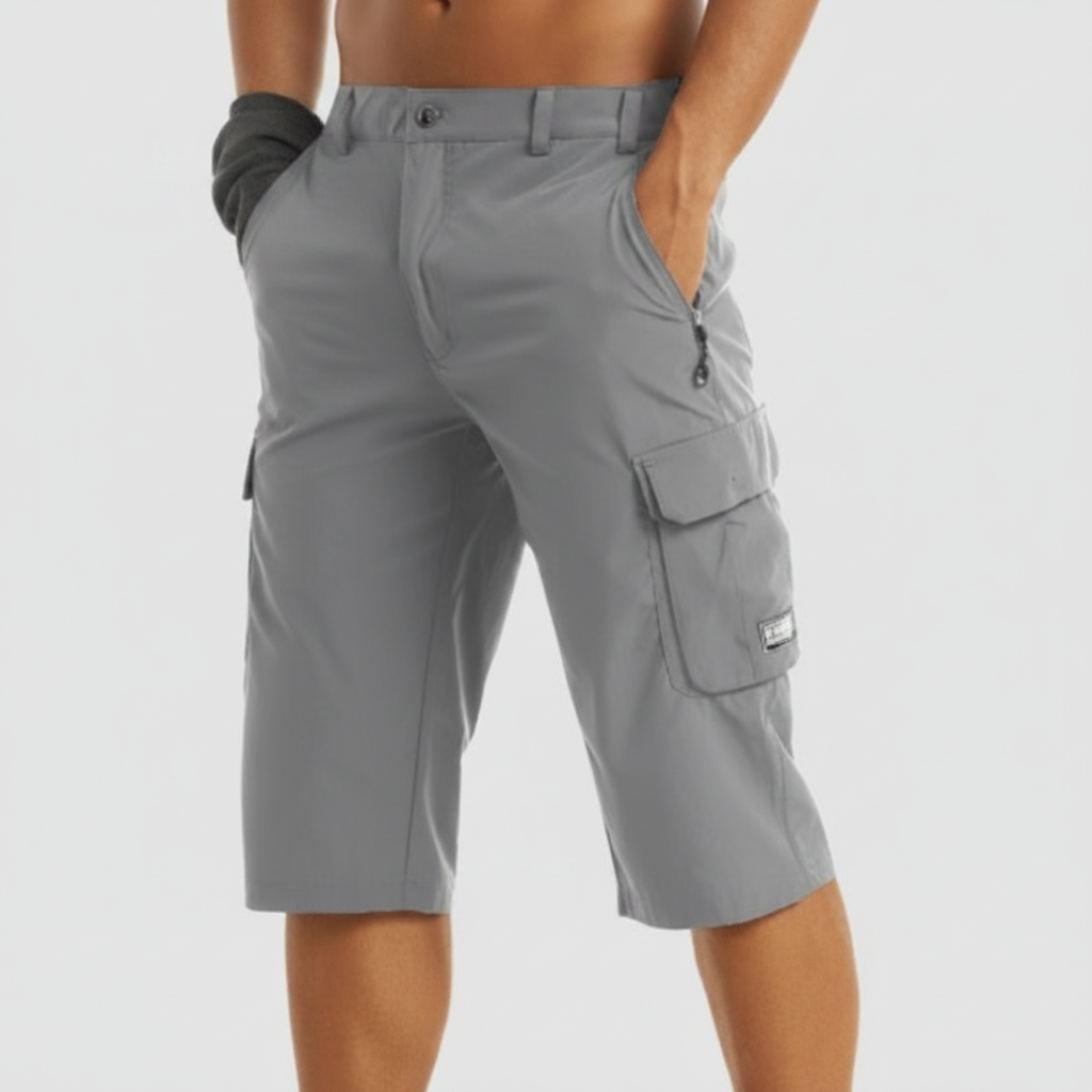 Ethan | Men's Shorts With Cargo Pockets And Zip Closure | Casual
