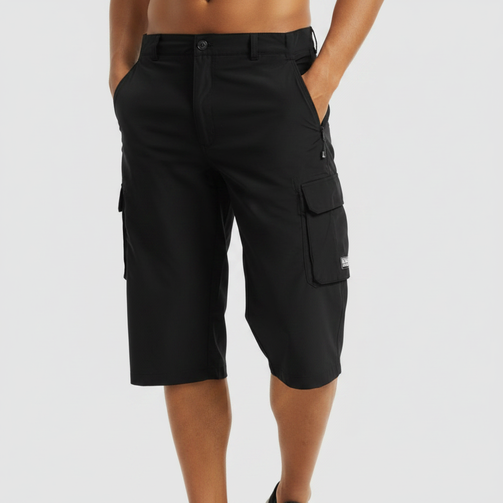 Ethan | Men's Shorts With Cargo Pockets And Zip Closure | Casual