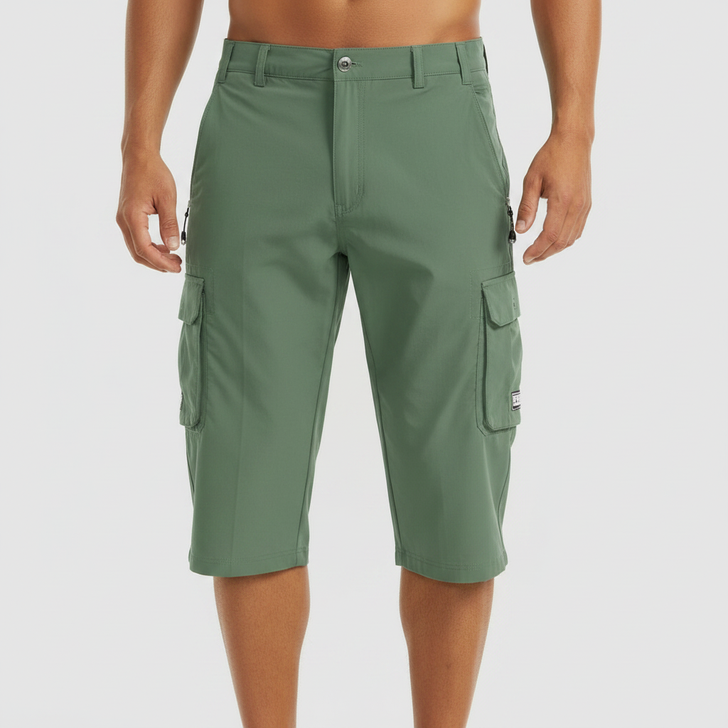 Ethan | Men's Shorts With Cargo Pockets And Zip Closure | Casual