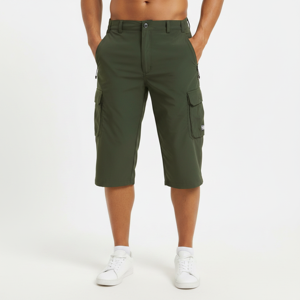 Ethan | Men's Shorts With Cargo Pockets And Zip Closure | Casual