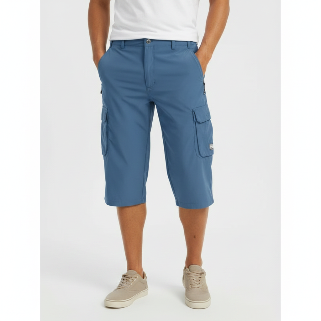 Ethan | Men's Shorts With Cargo Pockets And Zip Closure | Casual